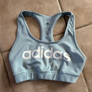 Light blue adidas sports bra